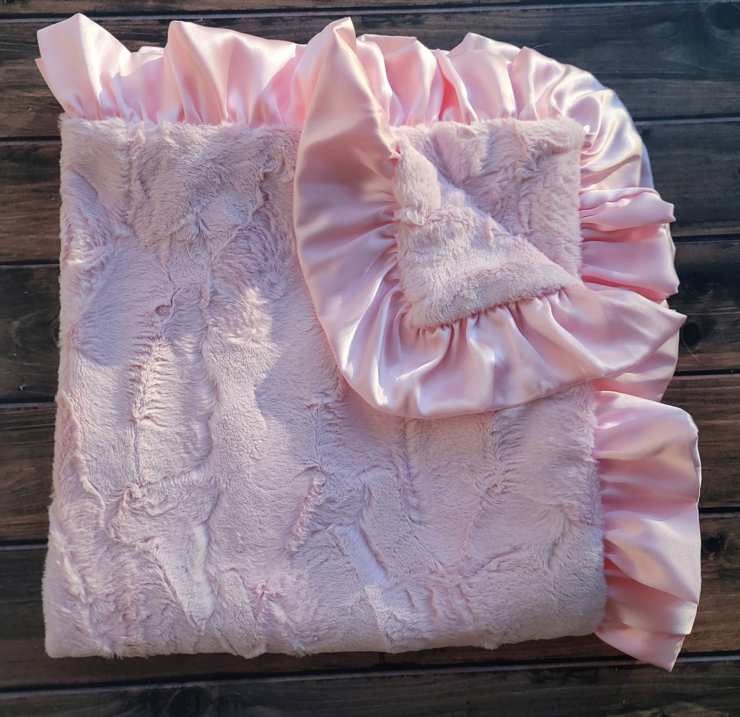 Pink Mink Baby Blanket