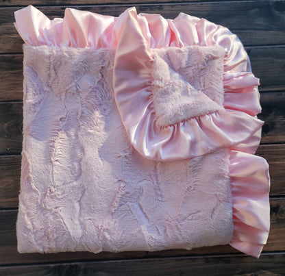 Pink Mink Baby Blanket