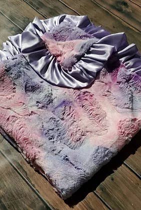 Purple Tie Dye Baby Blanket