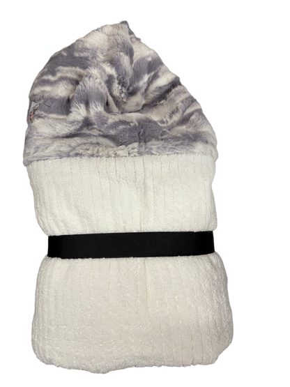 Grey Marble White Towel