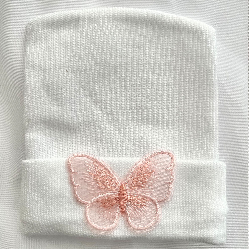 Pink Butterfly Hospital Hat