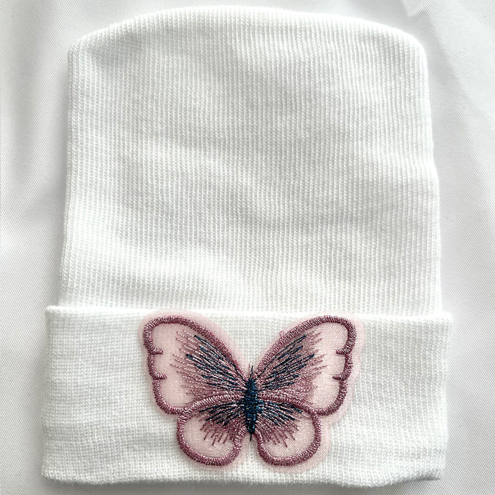 Purple Butterfly Hospital Hat