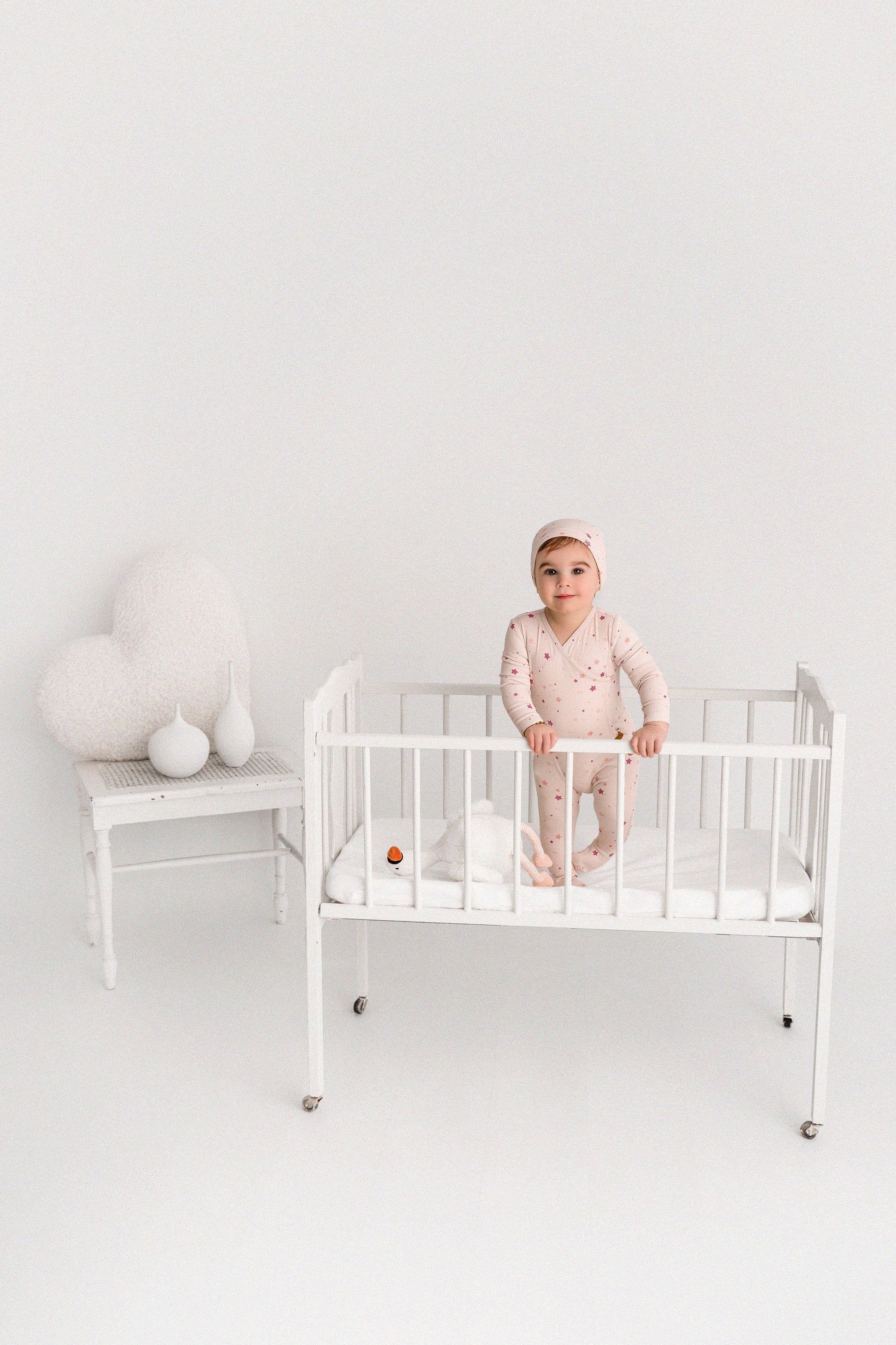 Ribbed Star 2 Pc Footie Set - Tiniboo