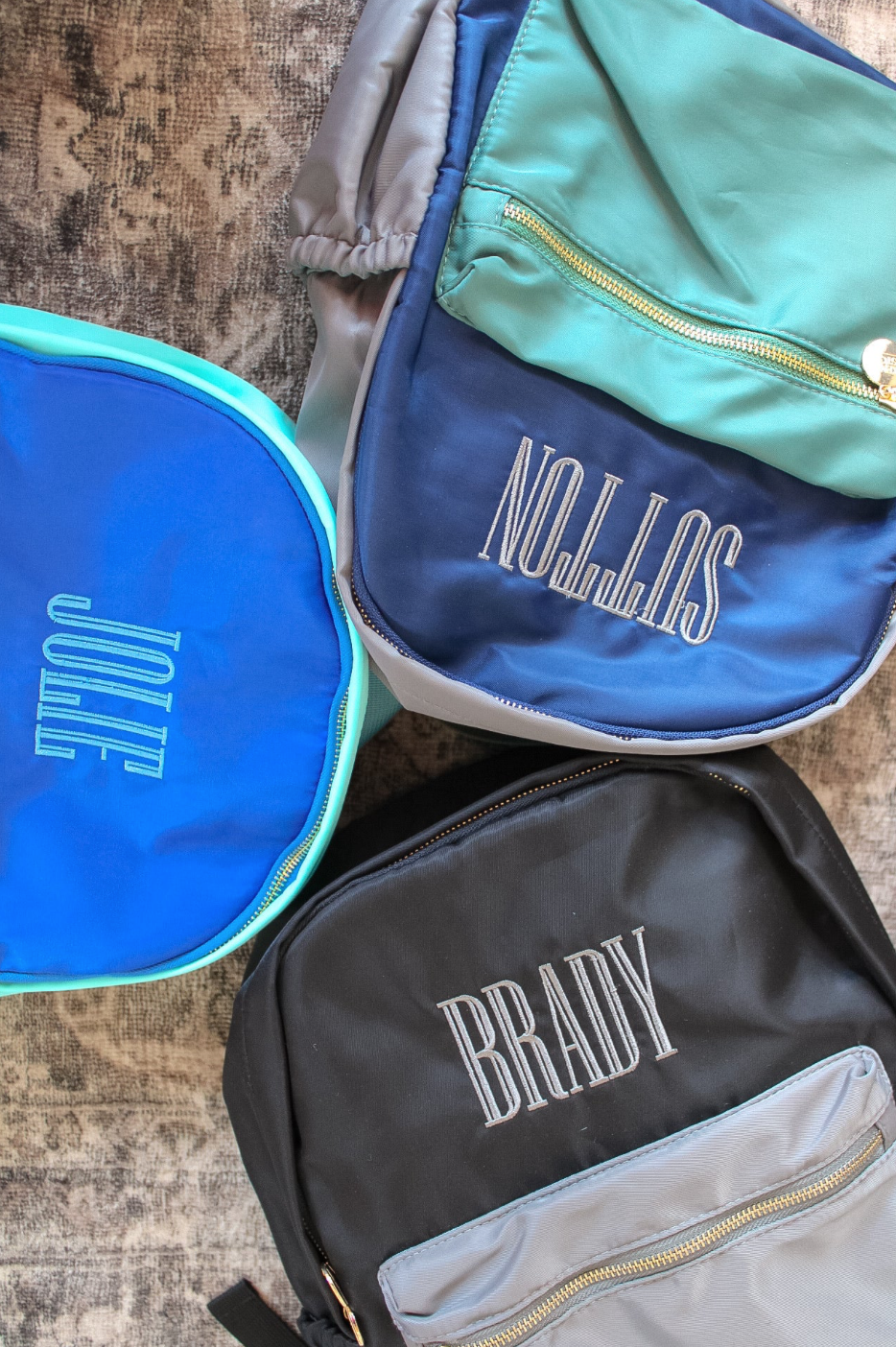 Blue + Teal Colorblock Backpack